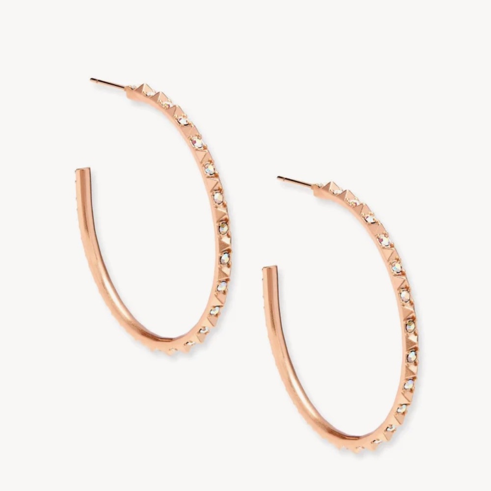 Kendra Scott Veronica Hoop Earrings in Rose Gold